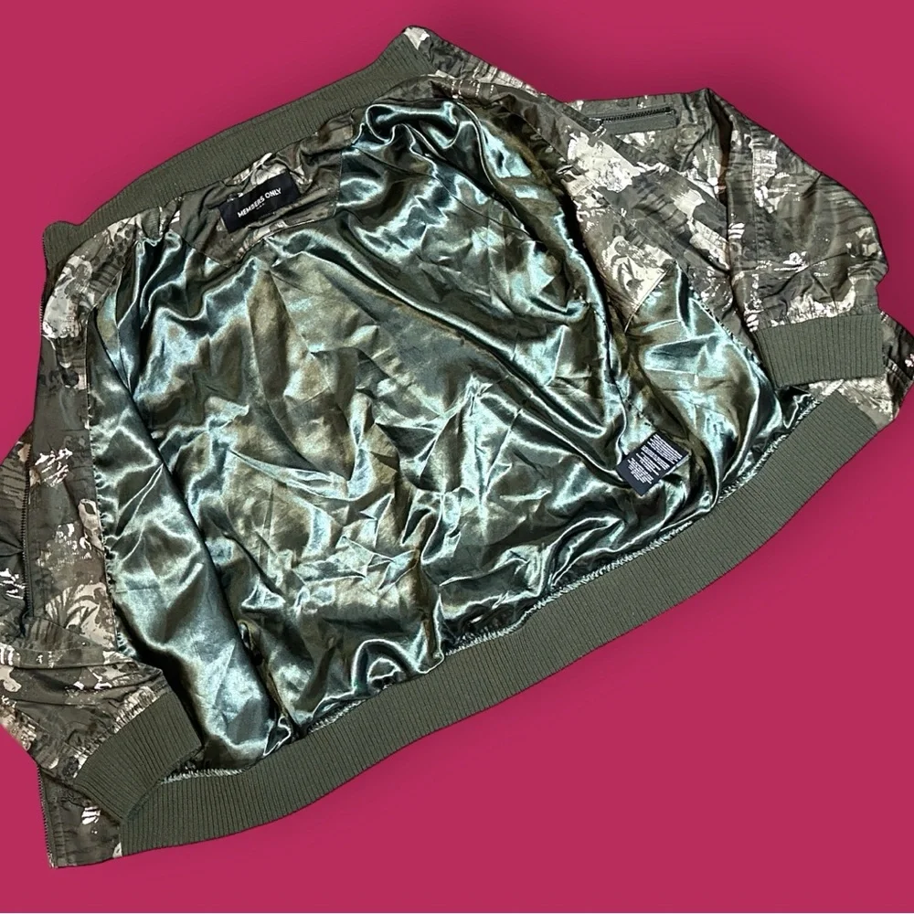 π HOST PICK πGirlsβ Members Only Bomber Jacket in camo green and pink. Kids 12 - Picture 3 of 15
